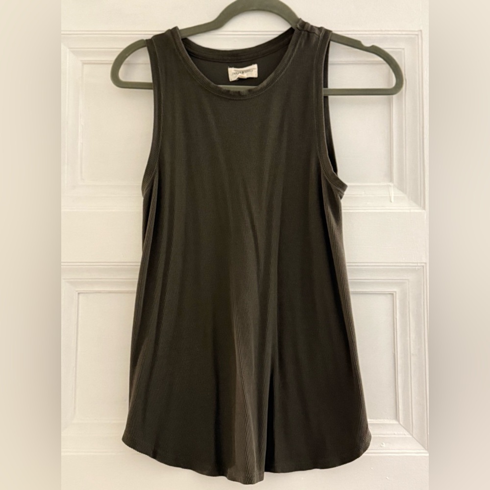 Thread & Supply Olive Ribbed Tank